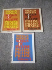 Songs of Praise Vols 2, 3 & 4 Lot Of 3 Songbooks Spiral Bound Softcover Books 📚