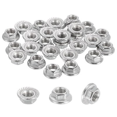 30 Stück M5x0,8mm Rändelbundmutter für 304 Edelstahl Sechskantmutter