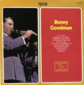 Benny Goodman NEAR MINT Archive Of Folk & Jazz Music Vinyl LP