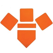 5-Piece Portable Rubber Base Set - Orange
