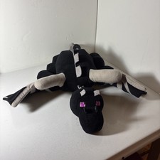 Mojang Jinx Minecraft Black Ender Dragon 24" Large Plush Stuffed Animal