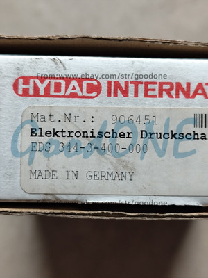 1PC NEW FOR HYDAC EDS344-3-400-000 Pressure Sensor