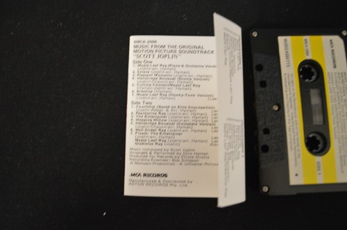 SCOTT JOPLIN RARE SOUNDTRACK CASSETTE TAPE! - Picture 2 of 2