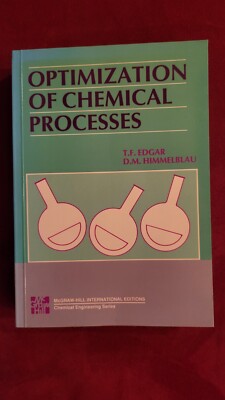 LIBRO SCIENTIFICO Optimization of chemical processes. Edgar e  Himmelblau.