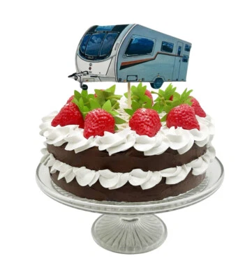 LARKRISE DESIGNS Caravan Cake Topper - Caravan Cake Decoration - WT62-CT