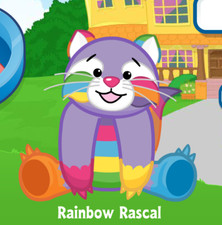 Webkinz Rainbow Rascal Virtual PET Adoption Code Only Messaged Raccoon Code Pet
