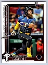 2025 Topps Series 1 Base # 233 Brandon Marsh, Philadelphia Phillies