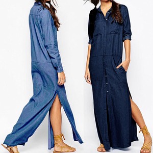 long denim dress uk