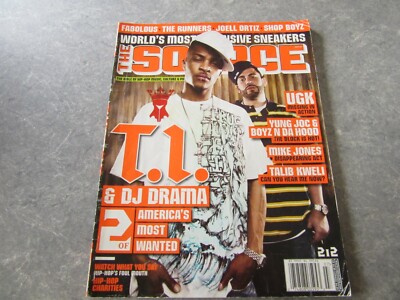 THE SOURCE Magazine, JULY 2007, T.I., D.J. DRAMA Photo Cover, UGK