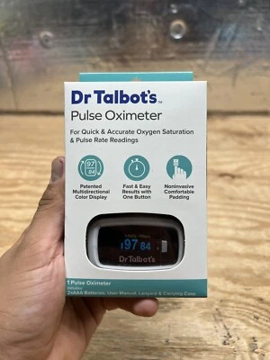 DR.TALBOTS New Sealed Dr. Talbot's Pulse Oximeter For Quick & Accurate Oxygen Readings