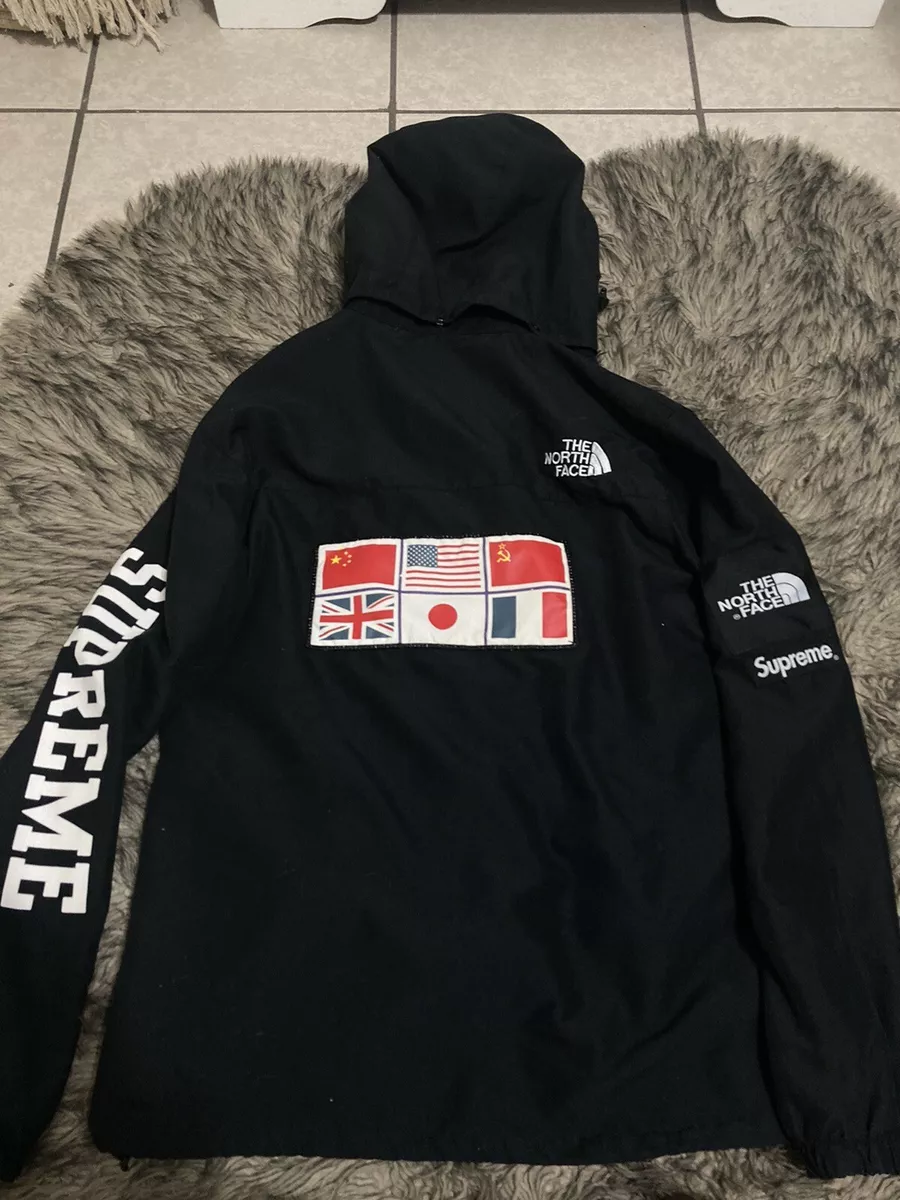 Supreme x north face flag best sale jacket