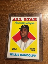 1988 Topps Baseball # 387 AL All Star Willie Randolph 2nd Base