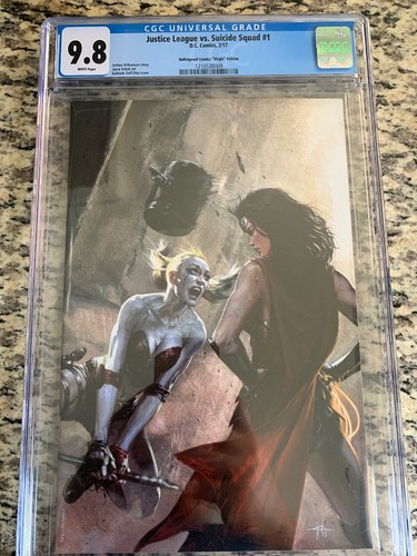 Justice League vs. Suicide Squad #1  Dell'Otto Variant  Wonder Woman CGC 9.8