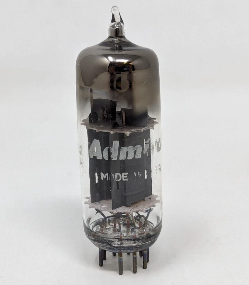 Amplificador de radio de audio Admiral 12BH7A de colección rectificador tubo de vacío electrónico Foto 2 de 4