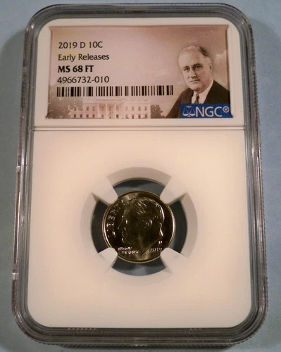 2019-D 10c NGC MS68FT ROOSEVELT DIME MS 68 FT