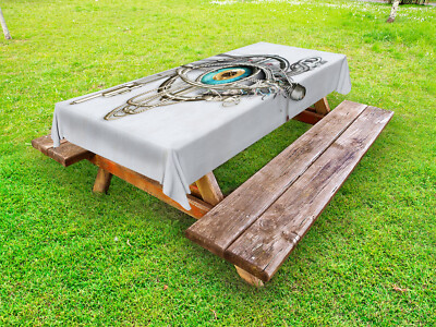Auge Outdoor Tischdecke Mechanic Design Technology Garten Stoff Digitaldruck 