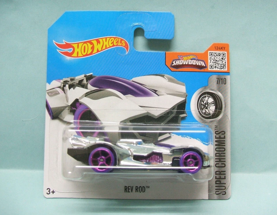 Hot Wheels - REV ROD - 2016 Super Chromes Short card EU 1/64 - Photo 1/1