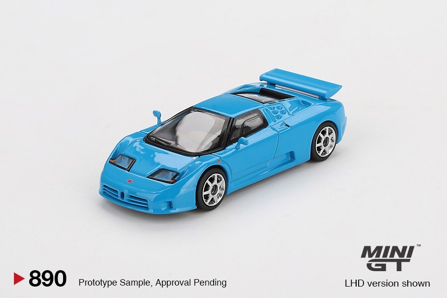 Mini GT 1:64 Bugatti EB110 Super Sport Blu Bugatti 890 - New