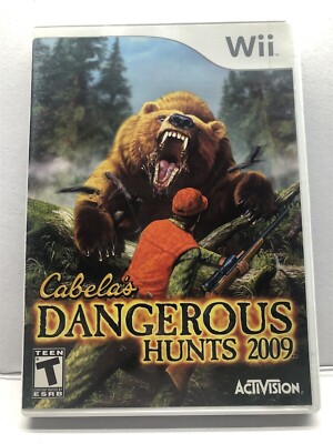 Wii Cabela's Dangerous Hunts 2009 (Nintendo Wii) Complete w/ Manual