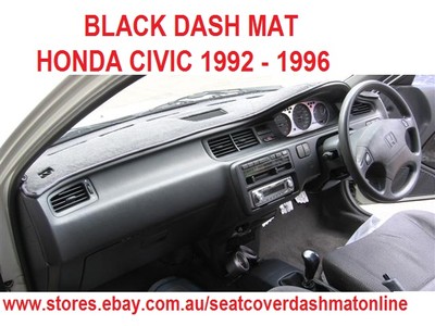 BLACK DASH MAT,DASHMAT,DASHBOARD COVER FIT HONDA CIVIC 1992-1996,H  BACK,SEDAN  eBay