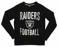 Outerstuff NFL Youth/Kid Oakland Raiders Performance Fleece Crew Neck Sweatshirt