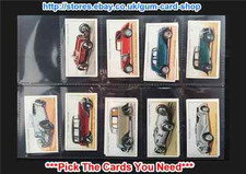 PLAYER'S - MOTOR CARS 1ST SERIES 1936 (G/F) ***PICK THE CARDS YOU NEED***