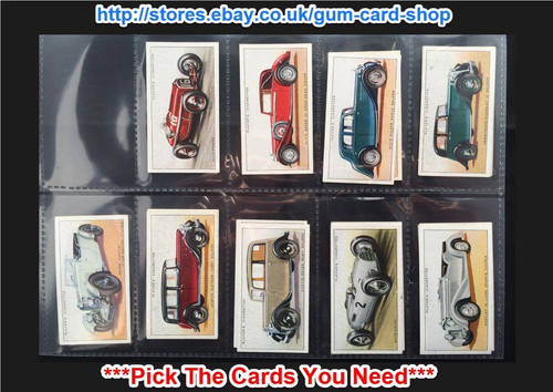 PLAYER'S - MOTOR CARS 1. SERIE 1936 (G/F) ***PICK THE CARDS YOU NEED***