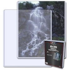 Case of 250 BCW 8 x 10 Hard Plastic Rigid Topload Photo Holders 8x10 toploaders