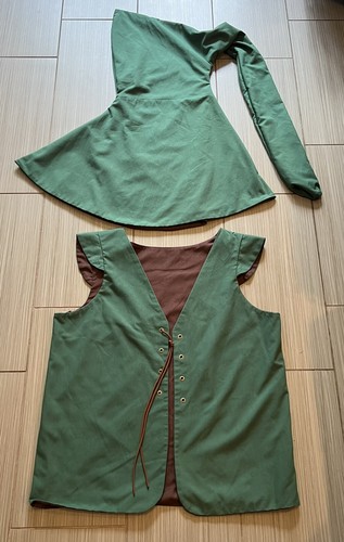 vintage medieval knight bilateral hood And Vest Made In USA