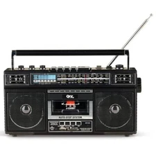 QFX J-220BT Boombox MP3 Conversion from Radio to Cassette  Assorted Colors 