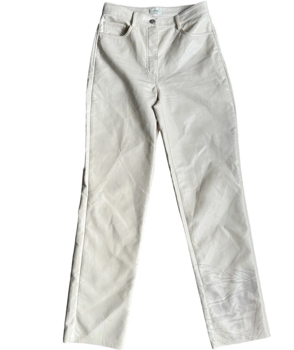 Aritzia Wilfred Melina Vegan Leather Pants in Birch Size 6