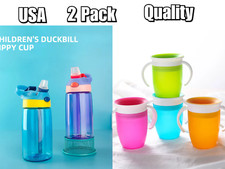 2pack Baby Bottle Straw  Munchkin Miracle 360 Trainer Cup Green Cup ALL IN 1