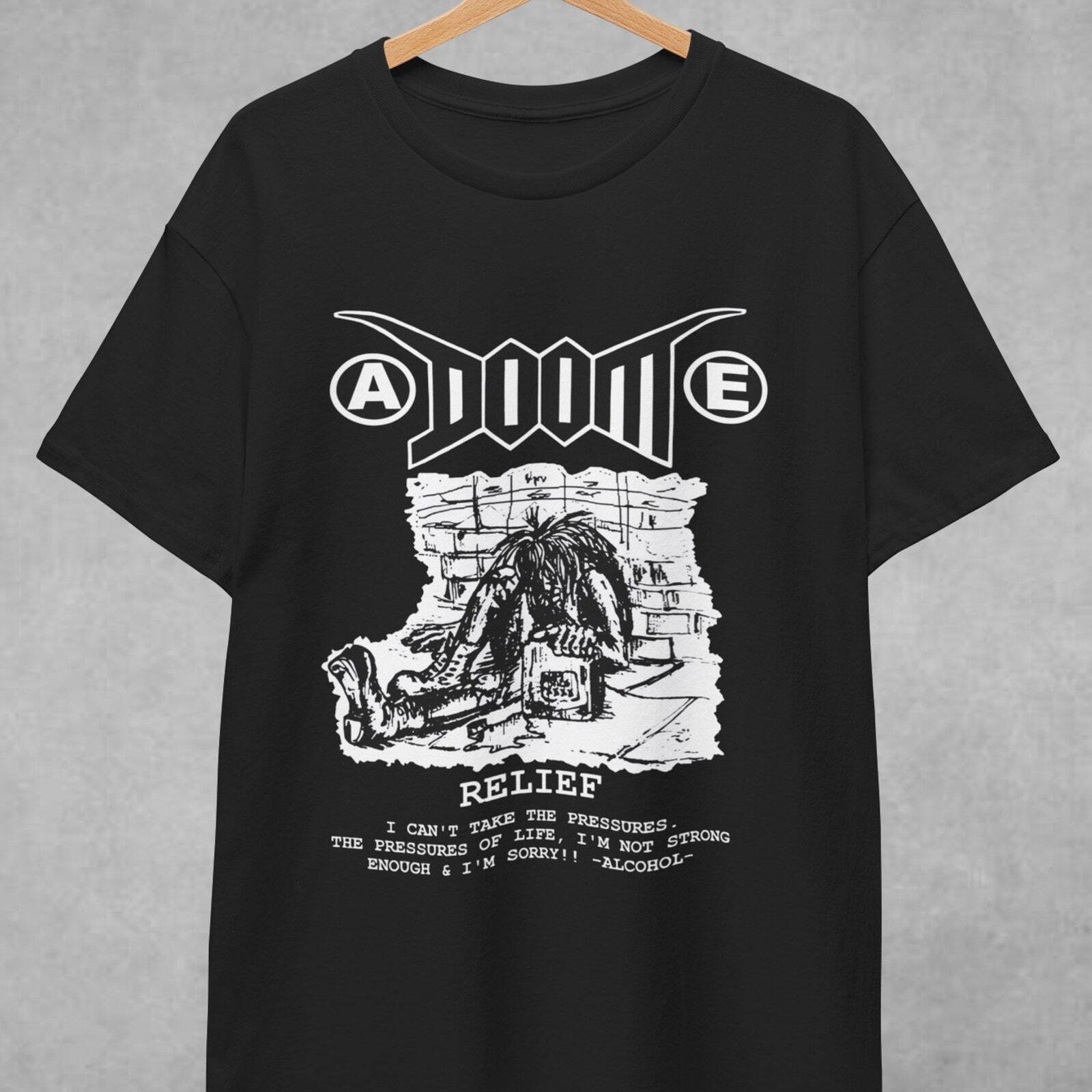 Doom Unisex T-Shirt - Crust Anarcho Punk - Anti Cimex - Nausea