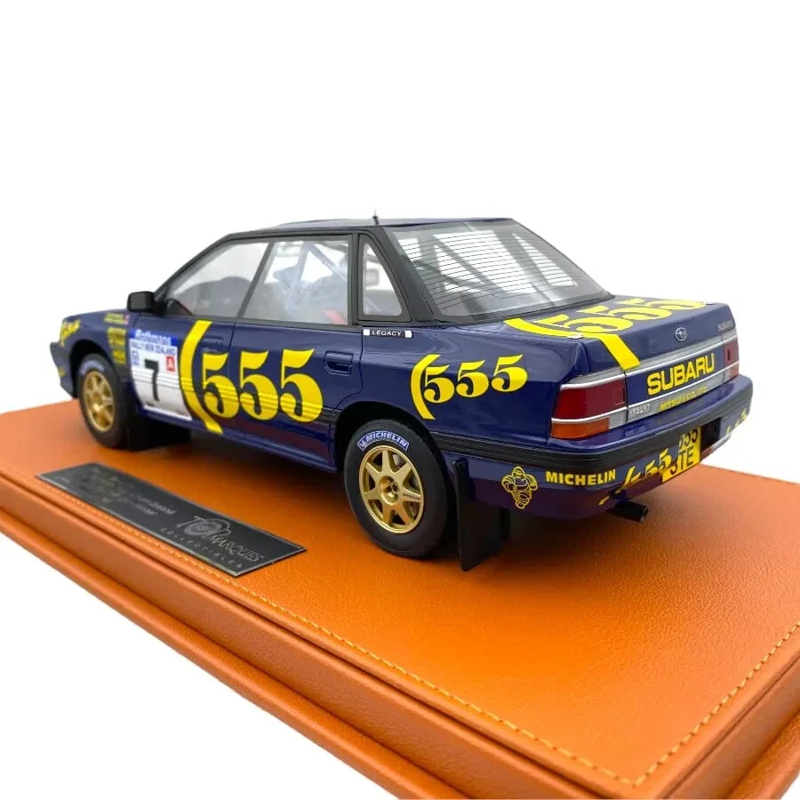 TOP118B 1/18 SUBARU LEGACY RS N 7 RALLY NEW ZEALAND 1993 McRAE RINGER BLUE - Image 2 of 4