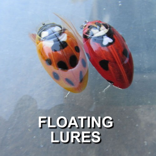 2 x Ladybird Bug Creature Fishing Lures Savage Perch Trout Surface Baits - Picture 3 of 14