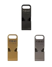 Fox 40 | Titan Luxury Whistle Official Coach Safety | Titanium w/ Free Paracord