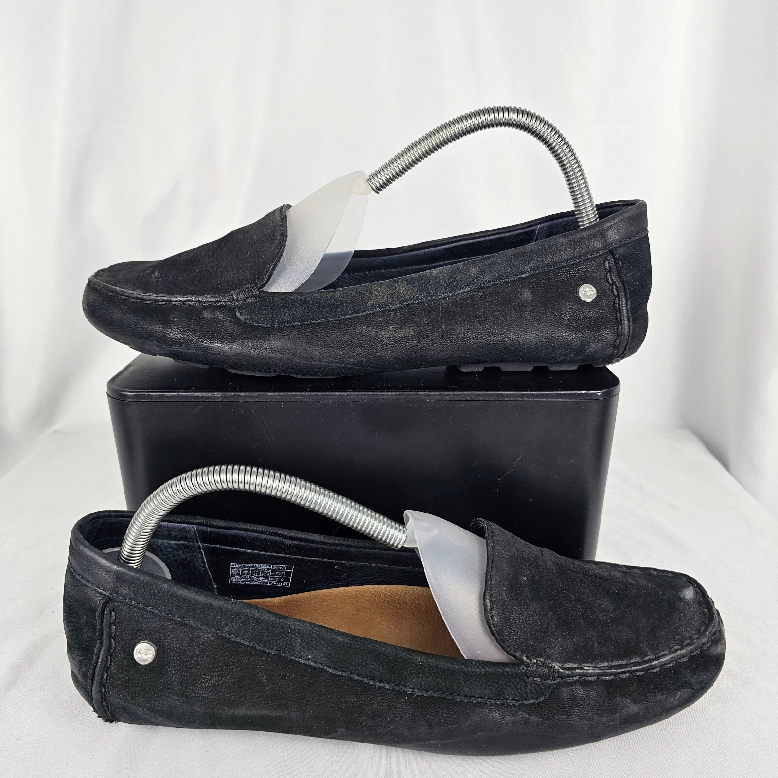 Mocassini da guida casual neri in pelle scamosciata Ugg Milana taglia 10 1098209