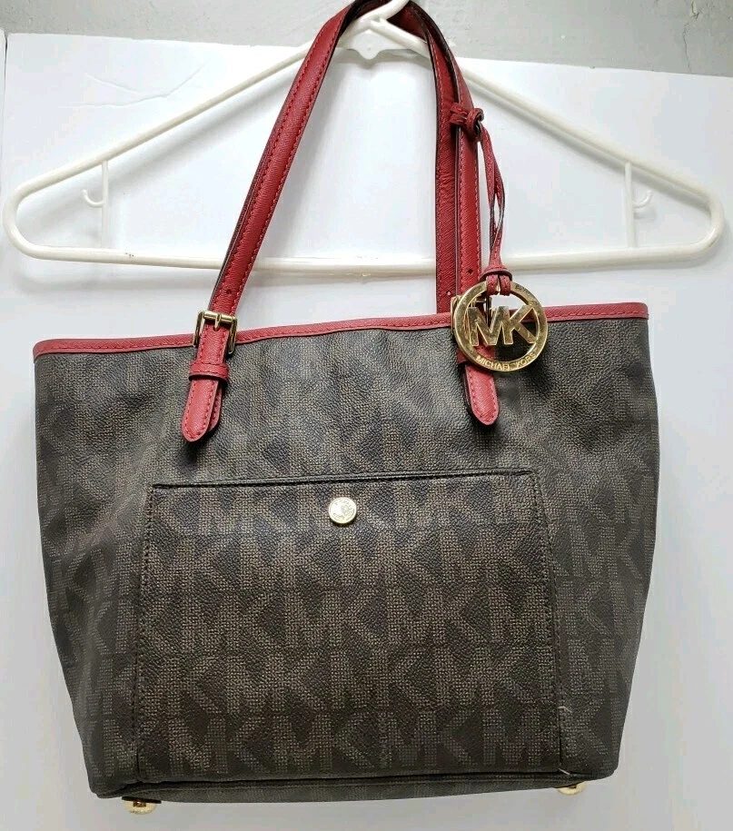 MICHAEL KORS Signature Shoulder Hobo Satchel & Wallet | 10" x 6" x 9" - Image 2 of 4