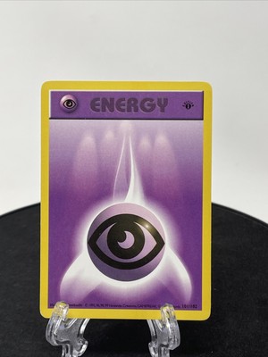 Psychic Energy 101/102 Base Set 1ST EDITION SHADOWLESS Vintage Pokemon VLP