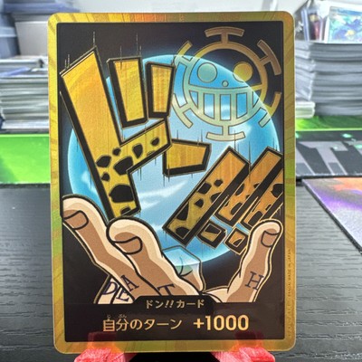 One Piece Card Law Don Card Super Parallel Gold Japanese PRB 
