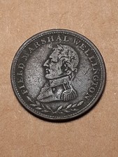 HALF PENNY TOKEN    FIELD MARSHALL WELLININGTON   CANADA