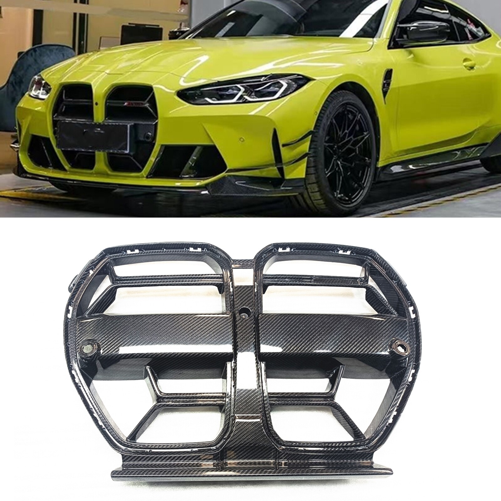 For BMW M3 G80 M4 G82 G83 2021-2024 Front Bumper Hood  Kidney Grill Grille
