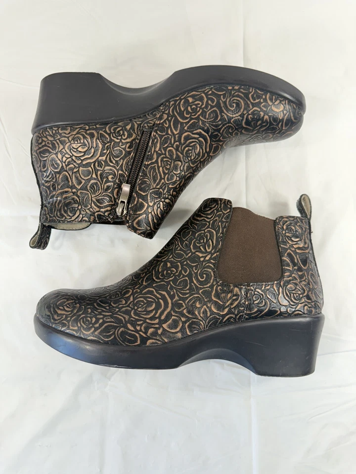 Botín Chelsea Alegria Ever EVE-548 Bronce Ramo Talla 9 Foto 3 de 4