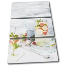 Bar Cocktail Mojito Food Kitchen TREBLE CANVAS WALL ART Picture Print