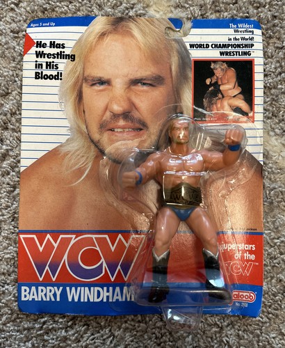 WCW Galoob MOC Barry Windham Figure UK Exclusive F...