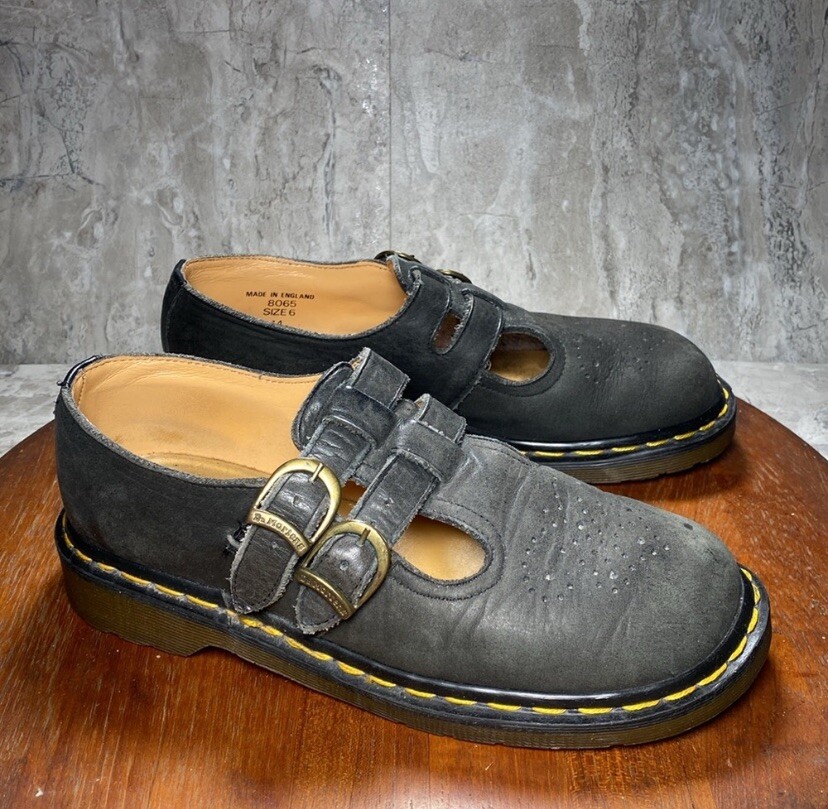 Vintage Dr. Martens 8065 Mary Jane Made In England Womens 8