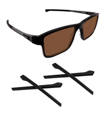 Black Replacement Ear Socks for Oakley Chamfer OX8039 Non-Slip Temple Tips