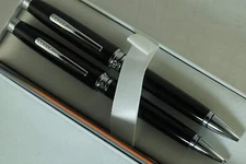 Cross Classic Coventry Black Lacquer & Polished Appointments Pen Pencil set