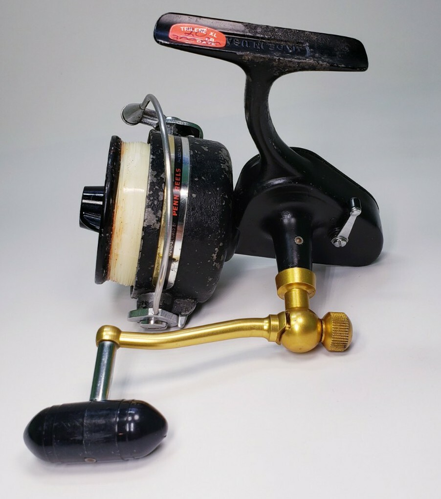 Penn black & Gold 704Z Classic Saltwater Spinning Reel, Made in the USA