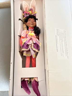 Mark Roberts 2023 ceramic African American Easter Bonnet Elfin 12.5-inch 
